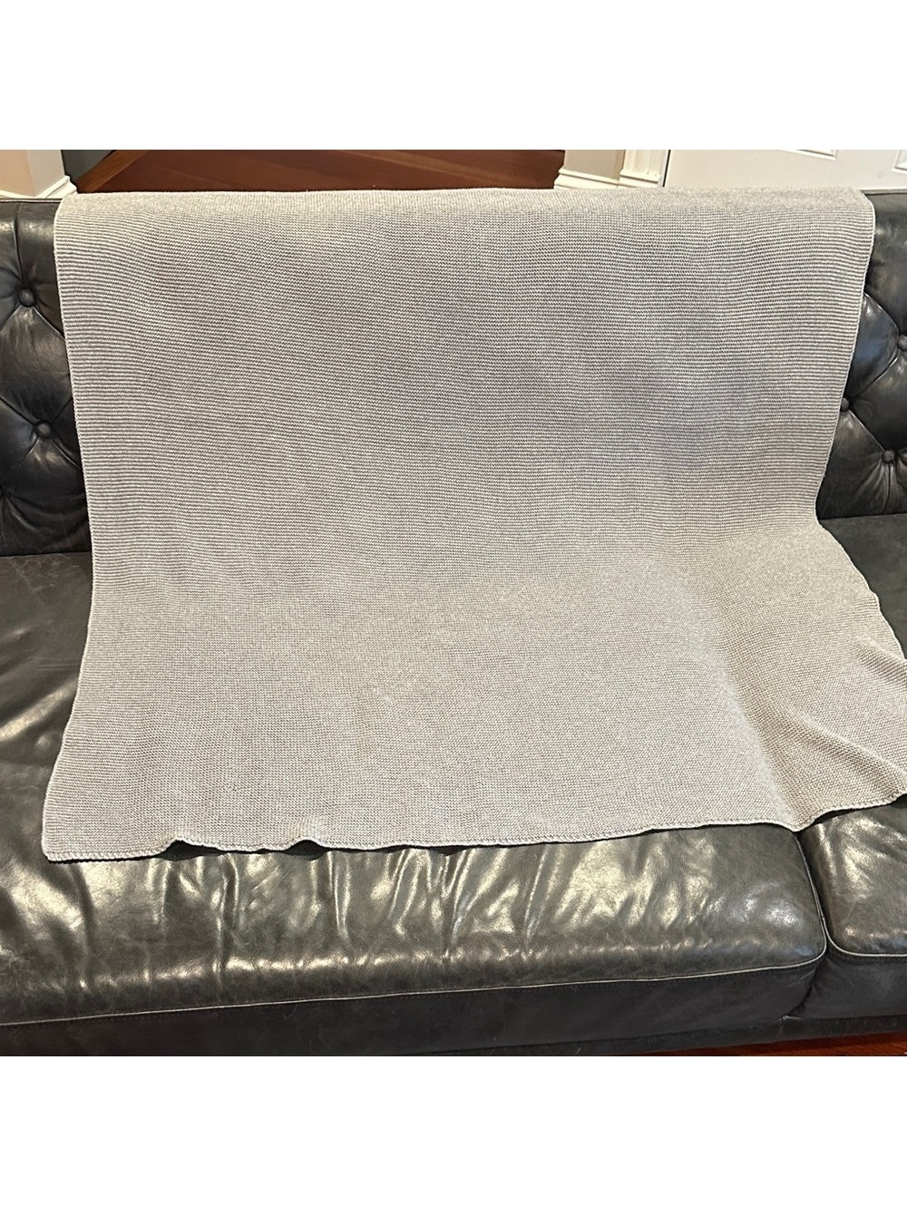 Elegant Gray Home Throw Blanket Gray Blankets & Throws Size 58”x51” lightweight